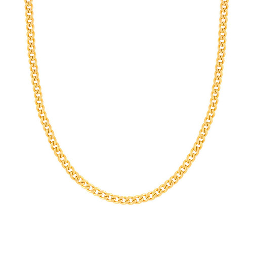 زنجیر حلقهای (فلامینگو) طلا 18 عیار زنانه گالری قو طلایی مدل کارتیر نمایی