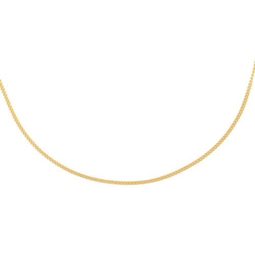 زنجیر بافت طلا 18 عیار زنانه طلاجات مدل ساده کد 1023