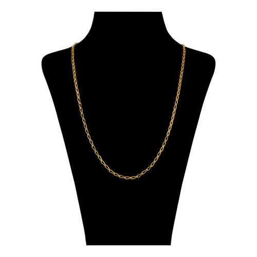 زنجیر طلا 18 عیار زنانه طلای عقیق طرح گندمی مدل 62712