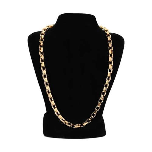 زنجیر دیپلمات طلا 18 عیار زنانه گالری طلای همراز مدل مستطیلی