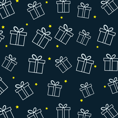 کاغذ کادو آسمان شهر طرح هدیه ستاره کد 117 بسته 5 عددی