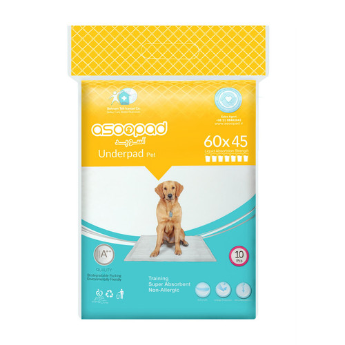 زیر انداز حیوانات خانگی آسوپد مدل 6045 بسته 10 عددی
